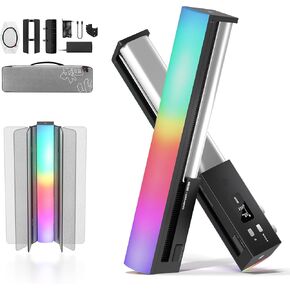 ZHIYUN CINEPEER C100 100W RGB Stick Light [Official] LED APP Control Video Light Wand Handheld 2700K-6500K CRI 95+ TLCI 98+ Continuous Output Lighting for 6*4500 mAh Photography 14.3" Tube Light COMBO
