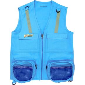 Combination Set Safe for Boys and Girls: Cargo Vest for Kids with Reflective Safety Straps