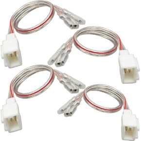 NuIth Dash Tweeter Speaker Wiring Harness Connector Adapter Compatible with Hyundai 2005-2020, KIA 2011-2021 Aftermarket Dashboard Speaker Wire Cable Adaptor Plug 4 PCS
