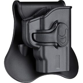 Bodyguard 380 Holsters, OWB Holster for S&W M&P Bodyguard 380 with Integrated Crimson Trace Laser - Index Finger Released | Adjustable Cant | Autolock | Outside Waistband | Lightweight -Right Handed