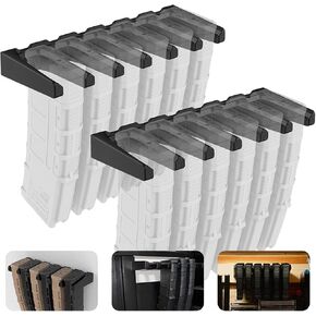 2 Pack AR 10 Wall Mount Mag Holder for Gun Safe | Standard PMAG Rack Wall Mount | AR10 Wall Mount for AR 308 Rifle Wall Rack|PMAG Magazine Holder Display for Gun Room | AR Mag Storage & Accessories