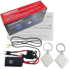 CHADWICK Car Immobilizer Anti-Theft Alarm System, M506 Wireless Engine Lock, Auto Anti-Robbery Device, Intelligent Circuit Cut Off Tool, Universal 12V Car Alarm + 2 Remotes, for Car, Motorcycle