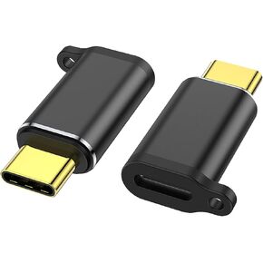 USB C to Lightning Adapter, Lightning Female to USB C Male Adapter, PD Fast Charging and Data Transfer, Suitable for iPhone 15/15 Plus/15 Pro/15 Pro Max, iPad Air, Other Type C Devices, 2pack，Black