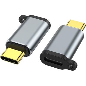 USB C to Lightning Adapter, Lightning Female to USB C Male Adapter, PD Fast Charging and Data Transfer, Suitable for iPhone 15/15 Plus/15 Pro/15 Pro Max, iPad Air, Other Type C Devices, 2pack，Black