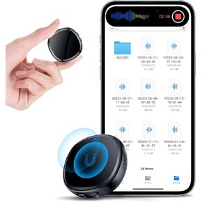 Voice Recorder 128GB(1680 Hours), Voice Recorder with Playback Voice Activated Recorder Recording Device MP3 Recorder Noise Cancelling Portable Audio Recorder for Work, Lectures, Meetings, Interviews