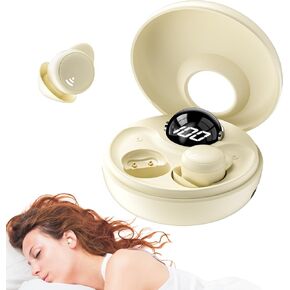 Sleep Headphones for Side Sleeping Earbuds Wireless Bluetooth Ear Buds in Ear Headphone Noise Cancelling Mini Small Ears Canal Earphones for Sleepers