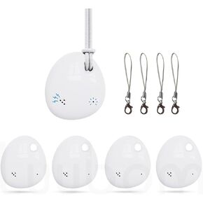 Key Finder 4 Pack Smart Tags Works with Apple Find My (iOS only), Bluetooth Tracker Item Locator for Bags Luggage Suitcase