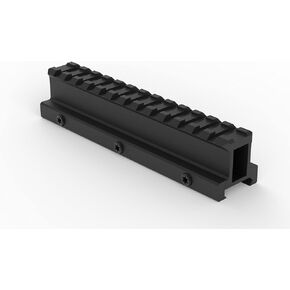 Monstrum Lockdown V3 Picatinny Riser Mount with Recoil Stop Base | 5.5 inch Length | 0 or 20 MOA