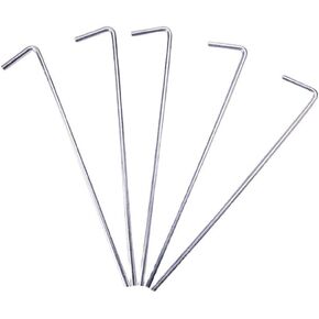 10 Pcs Heavy Duty Tent Stakes 7 Shaped Pegs for Tent Garden Net Football Goal Tarps Canopies