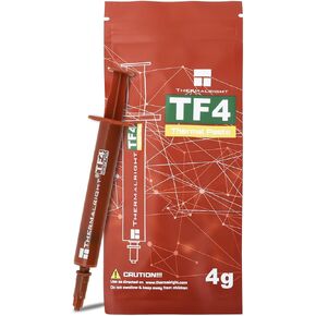 Thermalright TF4 4g Thermal Grease Cooling for High Conductivity 9.5W/MK,Easy to Apply,Premium Performance Thermal Paste for All Processors,4 Grams