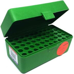 MTM 50 Round Flip-Top Rifle Ammo Box WSSM, 500 S&W