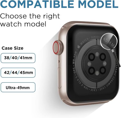 DABAOZA 5 Packs Compatible for Clear Apple Watch Band 46mm 45mm 44mm 42mm 41mm 40mm 38mm 49mm, Jelly Crystal Women Men Watch TPU Strap for iWatch Series 10 9 8 7 6 / SE 5 4 3 2 1 Ultra in Kuwait