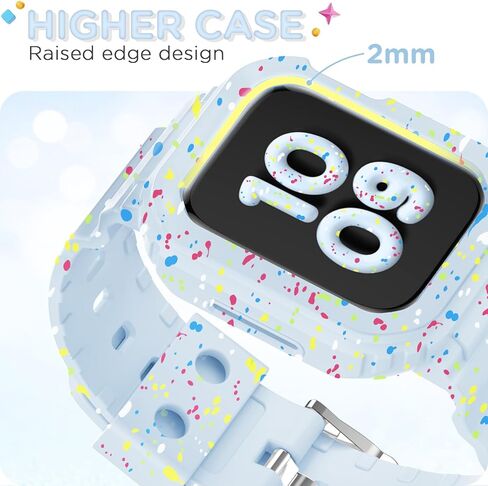 DABAOZA 5 Packs Compatible for Clear Apple Watch Band 46mm 45mm 44mm 42mm 41mm 40mm 38mm 49mm, Jelly Crystal Women Men Watch TPU Strap for iWatch Series 10 9 8 7 6 / SE 5 4 3 2 1 Ultra in Kuwait