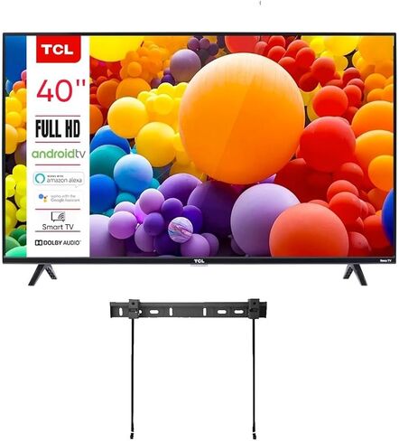 TCL 50-Inch Class 4-Series 4K UHD HDR LED Smart R0ku TV + Wall Mount Works with AIR Play Siri Alexa and Hey Google (Renewed) in Kuwait