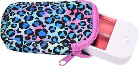 Neoprene Zippered Pouch with Clip Hook, Compatible with Touchland Hand Sanitizer Spray (Cool Cat) in Saudi Arabia