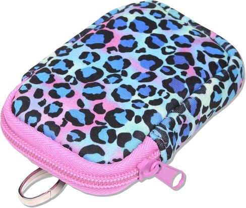Neoprene Zippered Pouch with Clip Hook, Compatible with Touchland Hand Sanitizer Spray (Cool Cat) in Saudi Arabia