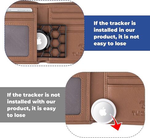 for Airtag Wallet Holder,Slim Thin Card Case Holder for Apple AirTag Size of a Credit Card for Purse, Handbag, Clutch (Black in Kuwait