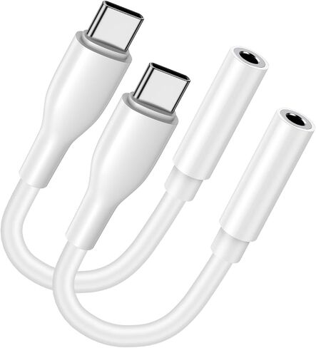 محول سماعة رأس USB C إلى 3.5 مم لـ Google Pixel 9 Pro XL Fold 8A 7A 6A 5A، 2 حزمة محول صوت من النوع C جاك Aux سلك لهاتف Samsung Galaxy A14 A15 A16 A54 A55 A53 S24 FE Ultra S23 S22 Plus in Saudi Arabia