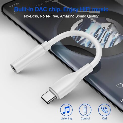 محول سماعة رأس USB C إلى 3.5 مم لـ Google Pixel 9 Pro XL Fold 8A 7A 6A 5A، 2 حزمة محول صوت من النوع C جاك Aux سلك لهاتف Samsung Galaxy A14 A15 A16 A54 A55 A53 S24 FE Ultra S23 S22 Plus in Saudi Arabia