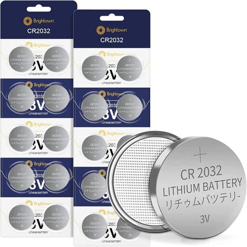 Brightown 20 Count CR2032 Lithium Coin Cell Battery, 3V Blister Packed CR2032 Button Battery for Small Devices, Long Lasting Power, 8-Year Storage Shelf Life, Child Secure Packaging, Pack of 20… in Saudi Arabia