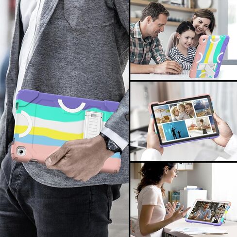 Case for Samsung Galaxy Tab A9+ 11 Inch 2023 Model (X210/X216/X218), Heavy Duty Shockproof Rugged Protective Case for Galaxy Tab A9 Plus Tablet (Black+Blue) in Kuwait