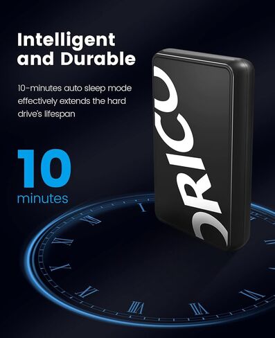 ORICO Trendy 2.5 inch Hard Drive Enclosure USB 3.1 Gen 1 to SATA III 5Gbps UASP External Hard Drive Enclosure for All 7mm 9.5mm 2.5 inch SATA SSD HDD Up to 8TB, Tool-Free, Black[CP25U3] in Saudi Arabia