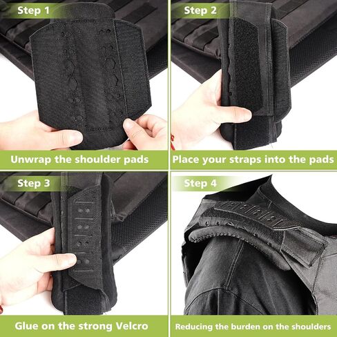 NewBEP Tactical Vest Shoulder Strap - Soft Mesh Shoulder Strap Pads, Backpack Strap Cushion Pads for Bag Strap Comfort in Saudi Arabia