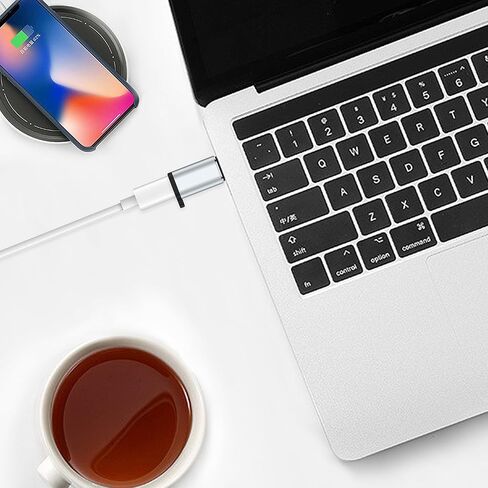 USB C to Lightning Adapter, Lightning Female to USB C Male Adapter, PD Fast Charging and Data Transfer, Suitable for iPhone 15/15 Plus/15 Pro/15 Pro Max, iPad Air, Other Type C Devices, 2pack，Black in Kuwait