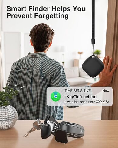 أجهزة تعقب مكتشف المفاتيح - مكتشف عناصر بلوتوث مع صوت، عبوتان متوافقتان مع Apple Find My (iOS فقط)، علامة تعقب GPS للسيارة|المحافظ|الأمتعة|الحقائب، محدد موقع الهاتف، بطارية قابلة للاستبدال in Saudi Arabia