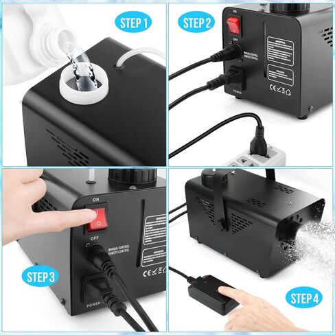 آلة ثلج المسرح للحفلات الخارجية: LaluceNatz 800W صانع ثلج صناعي مزيف بواسطة جهاز تحكم عن بعد لاسلكي محمول لصنع معدات ثلج وهمية لمرحلة DJ في الفناء الخلفي لحفلات الزفاف وزينة عيد الميلاد in Kuwait