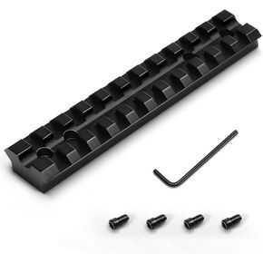 Picatinny Rail Mount for 10/22 Scope Mounts with 11 Slots for Red Dots Mounting, Scopes, Magnifiers