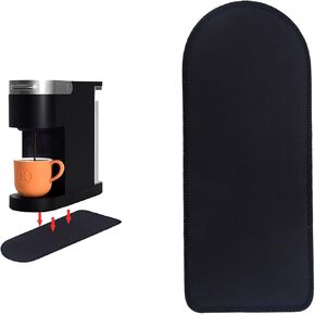 Coffee Maker Mat for Keurig Coffee Maker,Appliance Sliders for Kitchen Appliances,Coffee Maker Slider for Counter,Countertop Protector Mat,Coffee Maker Accessories (Large 15.3"x5.1")