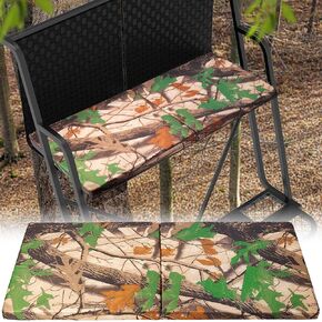 RunNico Two People Foldable Tree Stand Seat Cushion, Thickened 31.5 ''×14''×2.4'' Tree Stand Replacement Seat, Treestand Seat Pad for Outdoor Hunting Ladder Tree Stands
