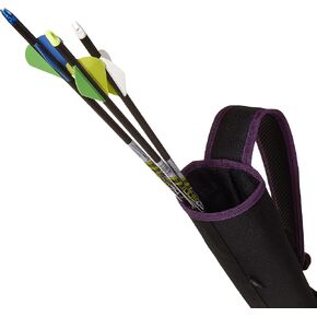 Allen Company Youth Archery Back Arrow Quiver - Compact and Adjustable Sling Design - Ideal Arrow Holder for Young Archers - 19 Inches Long - Fits 14 Arrows