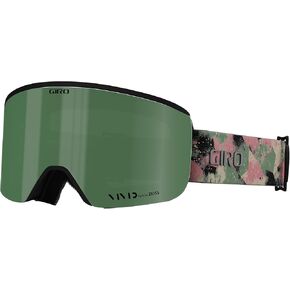 Giro Axis Ski Goggles - Snowboard Goggles for Men and Women - Green Marble Strap with Vivid Envy/Vivid Infrared Lenses