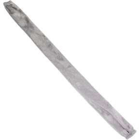 TUORE Fabric Cord Cover, 5cm Width 60cm Length Dustproof Chain Cover with Zipper for Cable (Grey)