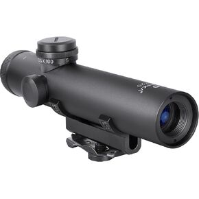 Barska 4x20 Carry Handle Rifle Scope Mil Dot Reticle with BDC Turret Peep Sight Mount Retro A2 Style