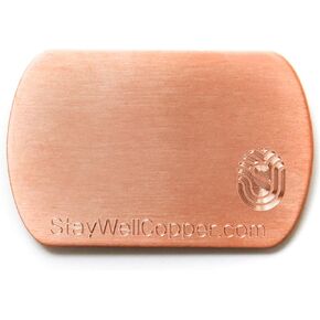StayWell Pure Copper Plate Phone Patch – Badge, Tablet or Cell Phone Plate – Cell Phone Accessories for Health and Wellness – Copper Plates Phone Accessories – (Two Sizes to Choose From)