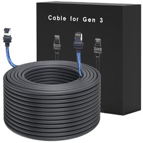 33FT Starlink Cable for Starlink Actuated Gen 3,Waterproof Starlink Internet Kit Satellite,Supports 1200M Protocol Starlink Extension Cable for Starlink Accessories