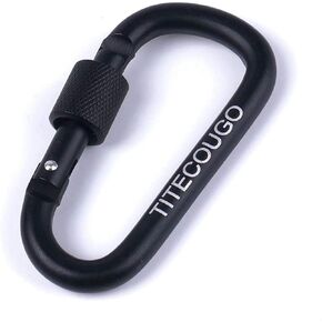 TITECOUGO Aluminum Alloy D-Ring Carabiner Key Chain Clip Hook for Camping Hiking Backpacking Outdoor Not for Climbing