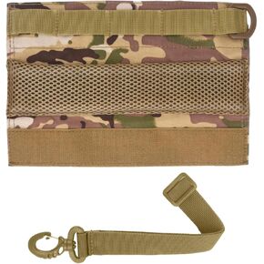 Tactical Headphone Cover Sewing Usts Advanced Modular Kit Tape Headset Headband Pads Soft Replacement with Holder for General Shooting Military Hearing Protection Earmuffs(Camo)