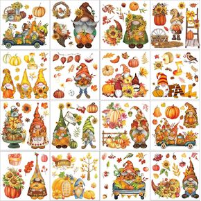 Vintage Christmas Rub on Transfers Stickers - 16 Sheets Christmas Rub on Transfers for Furniture and Crafts Xmas Santa Claus Vintage Floral Decal for Wood Scrapbooking Home Decor 5.7 x 5.7 Inch