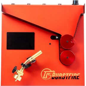 Burstfire - 2 in 1 - Brass Case Annealer & Case Prep Center - RED, NEW GEN 2 - Burstfire-2in1-RED-V2 - Annealing Machine - For Reloading - Torch & Hose included