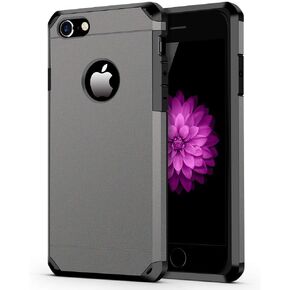 ImpactStrong for iPhone 7 Case/iPhone 8 Case, Heavy Duty Dual Layer Protection Cover (Gun Metal)