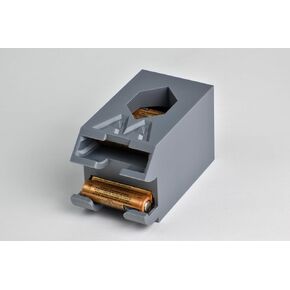 AA Battery Dispenser/Holder/Storage/Organizer - Grey - Holds 12 AA Batteries