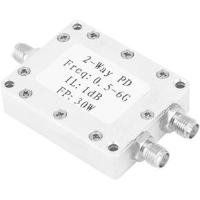 0.5-6GHz 30W RF Power Splitter 2-Way Power Divider Power Splitter Module CNC Aluminum Alloy Housing Power Splitter