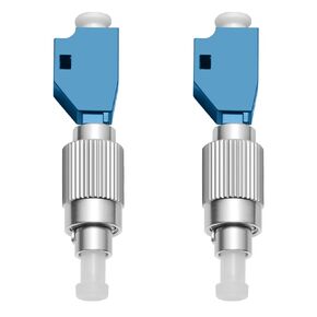 4 Pack-Visual Fault Locator Adapter, LC/UPC Female to FC/UPC Male Simplex Fiber Optic Adapter/Coupler Single Mode 9/125um Hybrid Optical Fiber Convertor for Optical Power Meter Visual Fault Locator