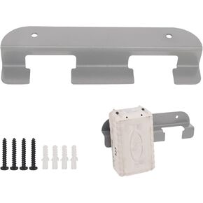 حامل بطارية معدني عالي الجودة بفتحتين من Fennoral لبطارية Snow Joe 24VBAT 24 فولت 2.0 أمبير، حامل بطارية يناسب ورش العمل/الأرفف المختلفة - رمادي (2) in Kuwait