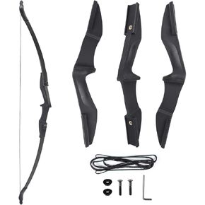 Konelia 57" Archery Takedown Recurve Bow Right&Left Hand Hunting Bow Long Bow for Adult Youth Beginner Outdoor Hunting Shooting Training Target Practice