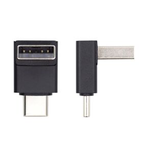 xiwai USB3.0 Type A Male to USB 3.1 Type C Male Up Opposite U Shape Back Angled 90 Degree Charge Adapter Data 10Gbps for Laptop Phone